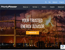 Tablet Screenshot of prioritypower.net